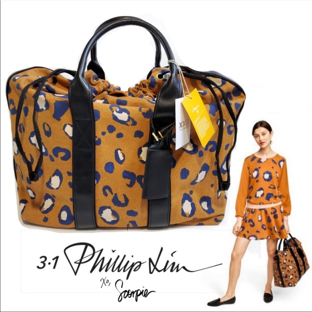 NWT 3.1 Phillip Lim Leopard Weekender Bag
